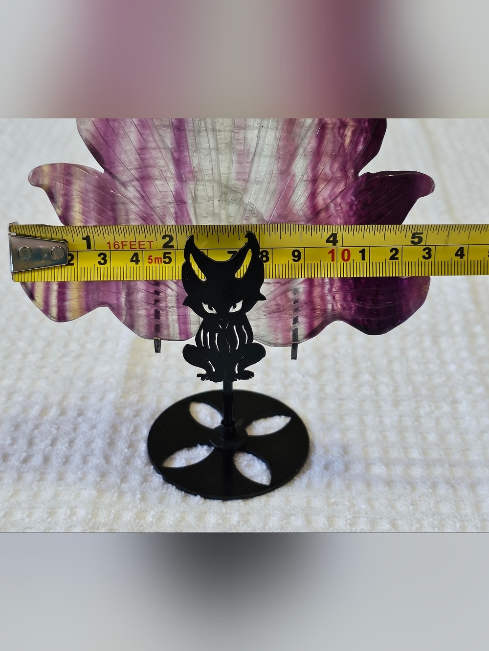 Natural Fluorite Nine-Tailed Fox - Picture 7 of 11